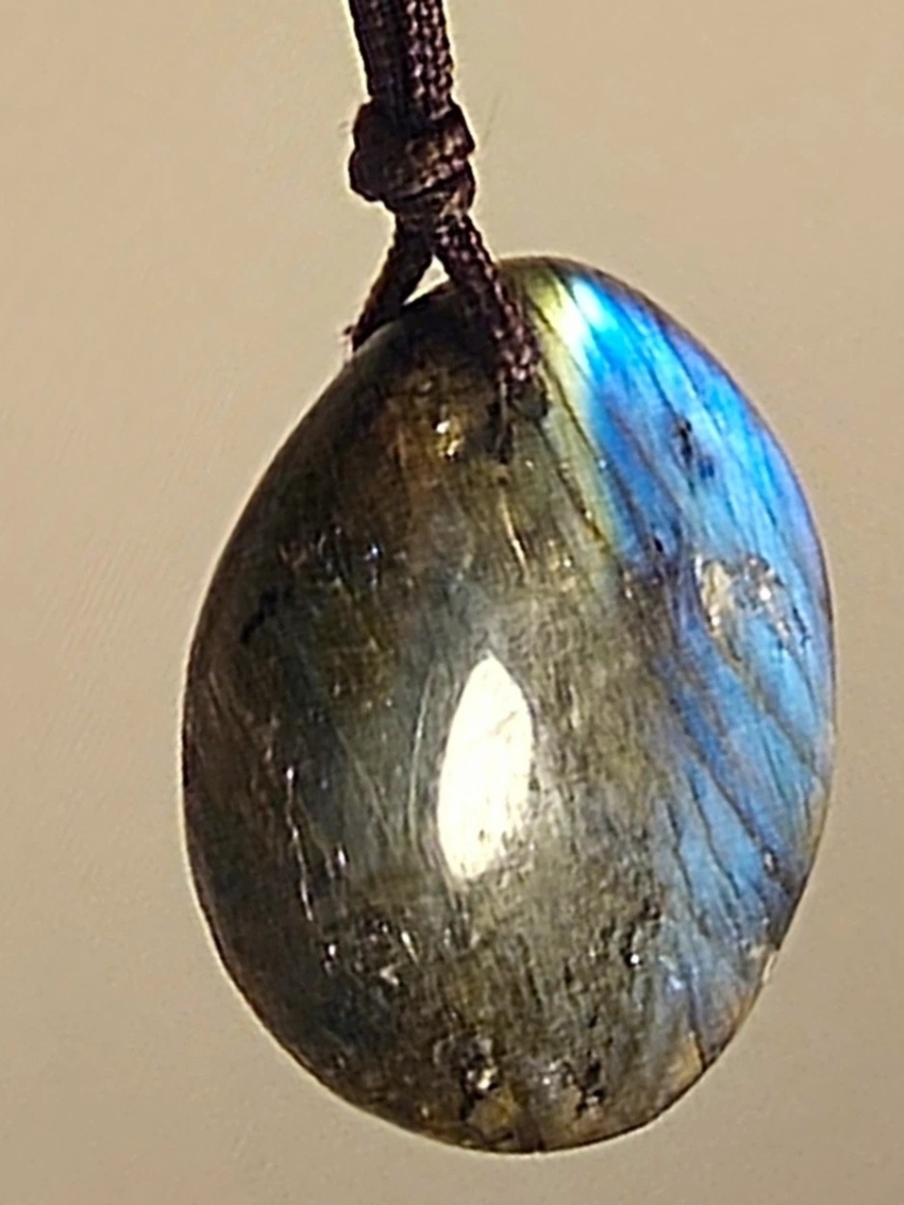 Labradorite Blue Flash Pendant Necklace - Women Jewelry